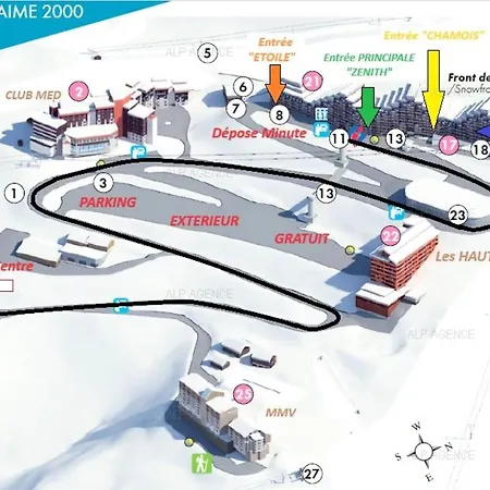 Aime 2000 - 3/4 Pers - Aime 2000 - J49a2 - Plagne Aime 2000 Mae-0863 La Plagne-Tarentaise